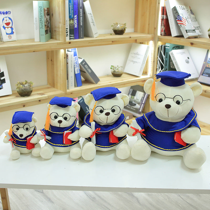 1pc 18cm Cute Graduate Dr. Bear Plush Toy Stuffed Bear kawaii Toys Funny Gradua image 12