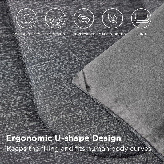Bedsure Comforter Set - Cooling and Warm Bed Set, Reversible All Season Cooling image 0