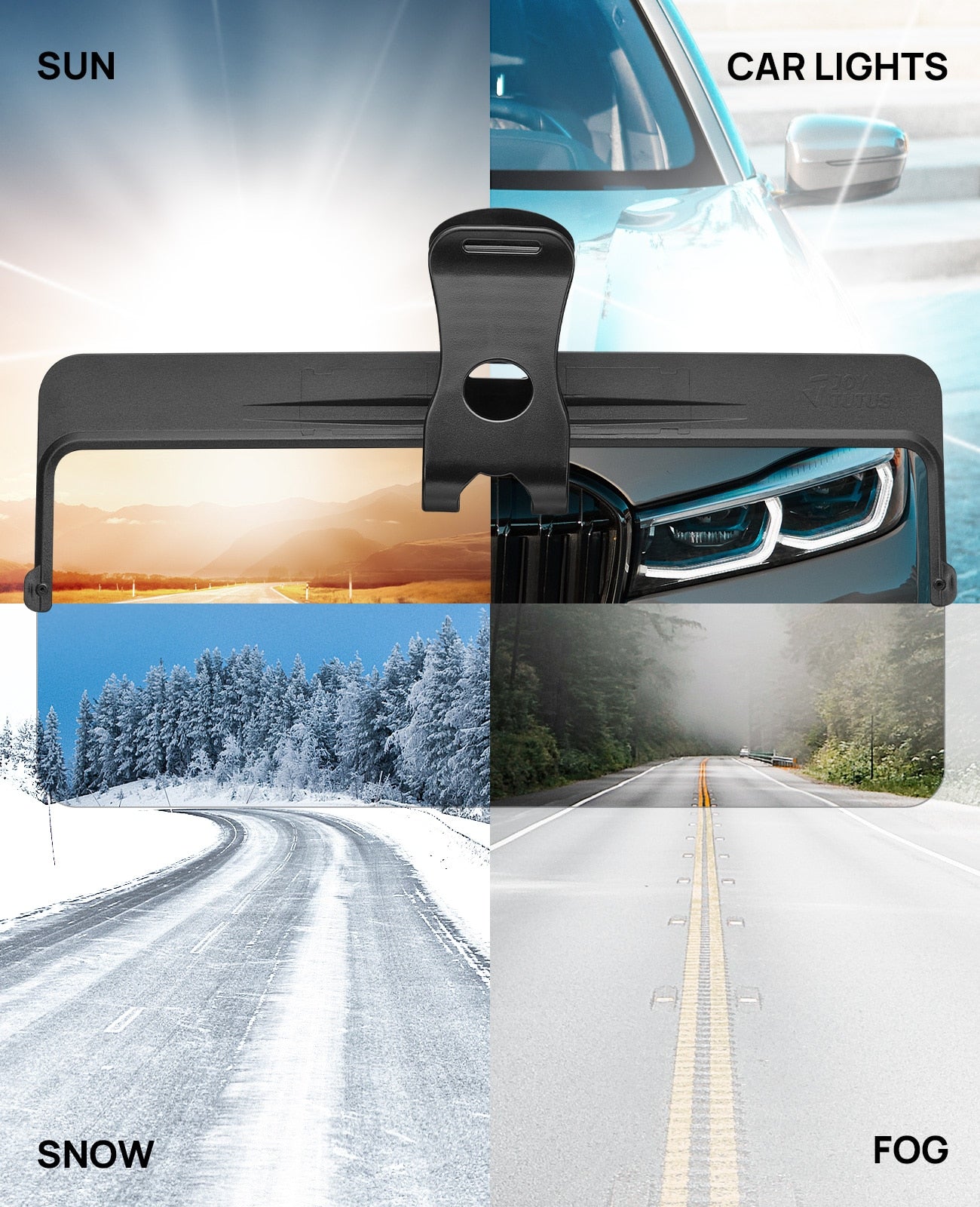Universal Car Sun Visor Anti-Dazzle Anti-UV Adjustable Blocker Polarized Sunsha image 5
