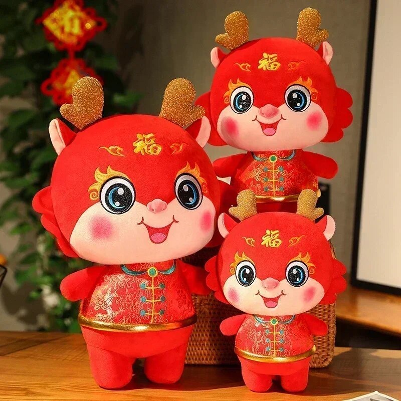 Chinese Lunar New Year Decoration 2024 Kawaii Dragon Plush Dolls Spring Festiva image 24