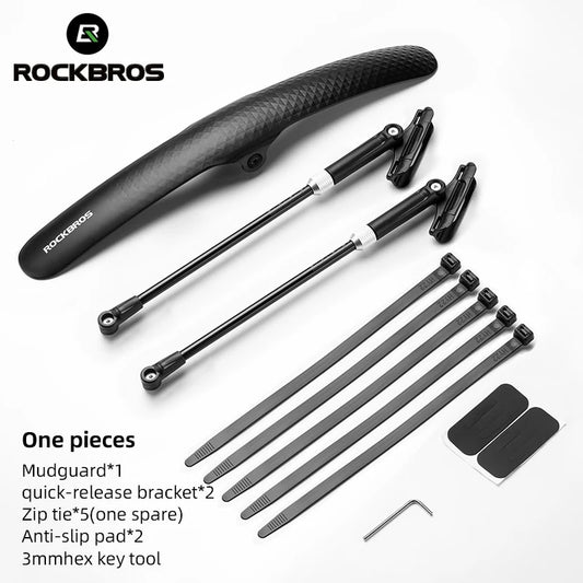 ROCKBROS Bicycle Mudguard Bike Fender PP Soft Plastic Mudguard Strong Toughness image 0