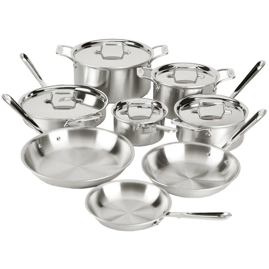 All-Clad d5 Stainless Steel 13-piece Cookware Set image 0