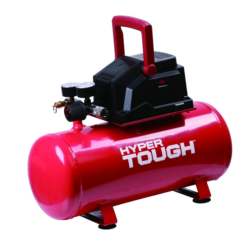 3 Gallon Oil Free Portable Air Compressor, 100PSI, Red image 1