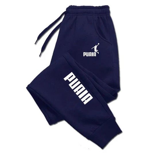 PUAIA Print Men's Pants Autumn/Winter New Sport Jogging Trousers Fitness Loose image 0