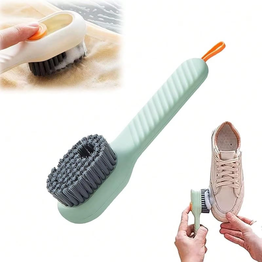 2-in-1 Multifunction Cleaning Brush with Soap Dispenser, Soft Bristle Liquid Sh image 0