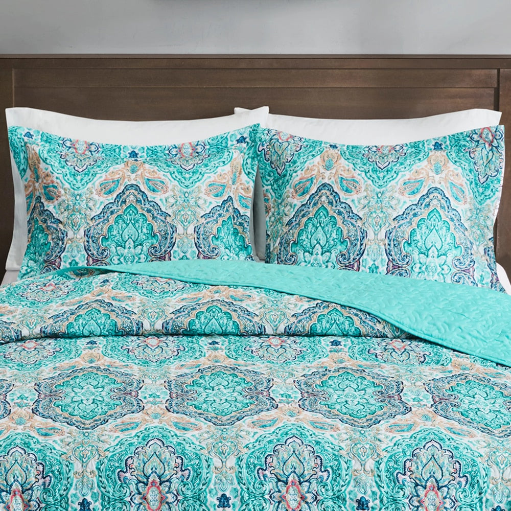 Mainstays Quilt Set, Full/Queen, Multicolor, 3 Piece image 4