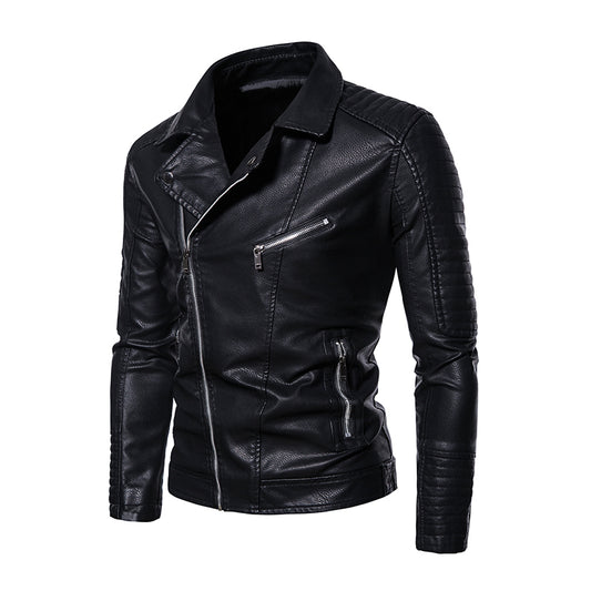2023 New American Leather Coat Men's, Leather Jacket Men's Motorcycle Retro Tac image 0