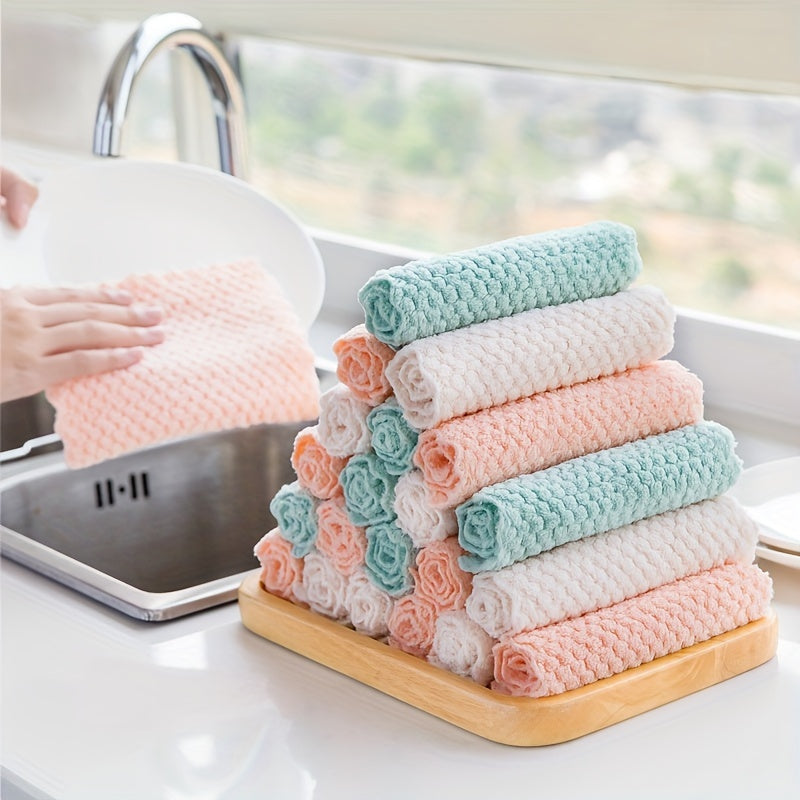 20Pcs/Pack Thickened Cleaning Cloths Wiping Rag Reusable Mirrors Window Glass D image 3