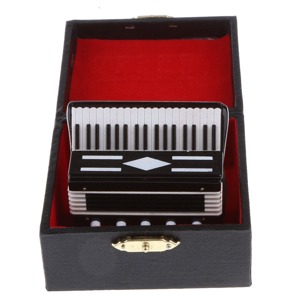 Dolls House Miniature Furniture Instrument Accordion W/Box 1:12 Room Items image 5