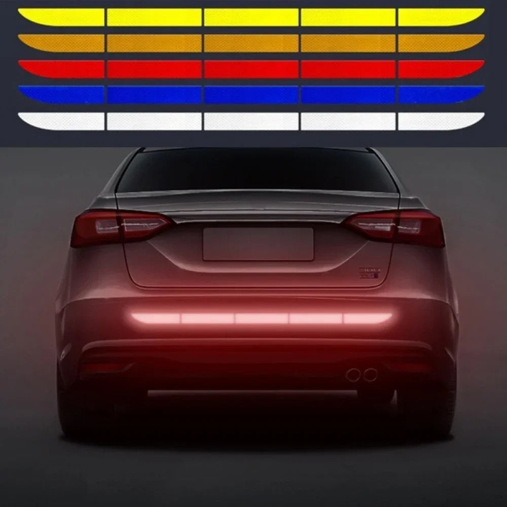Waterproof Reflective Warning Tape for Car Trunk and Body - Decal Stickers, Car image 0