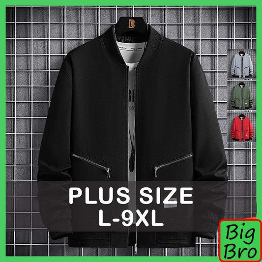 Plus Size Men Jacket 7XL 8XL 9XL Bomber Jacket Zipper Coat Man Autumn Winter Ou image 0