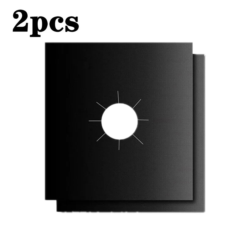 2-8pcs Stove Protector Cover Liner Clean Mat Pad Gas Cooker Cover Washable Stov image 2