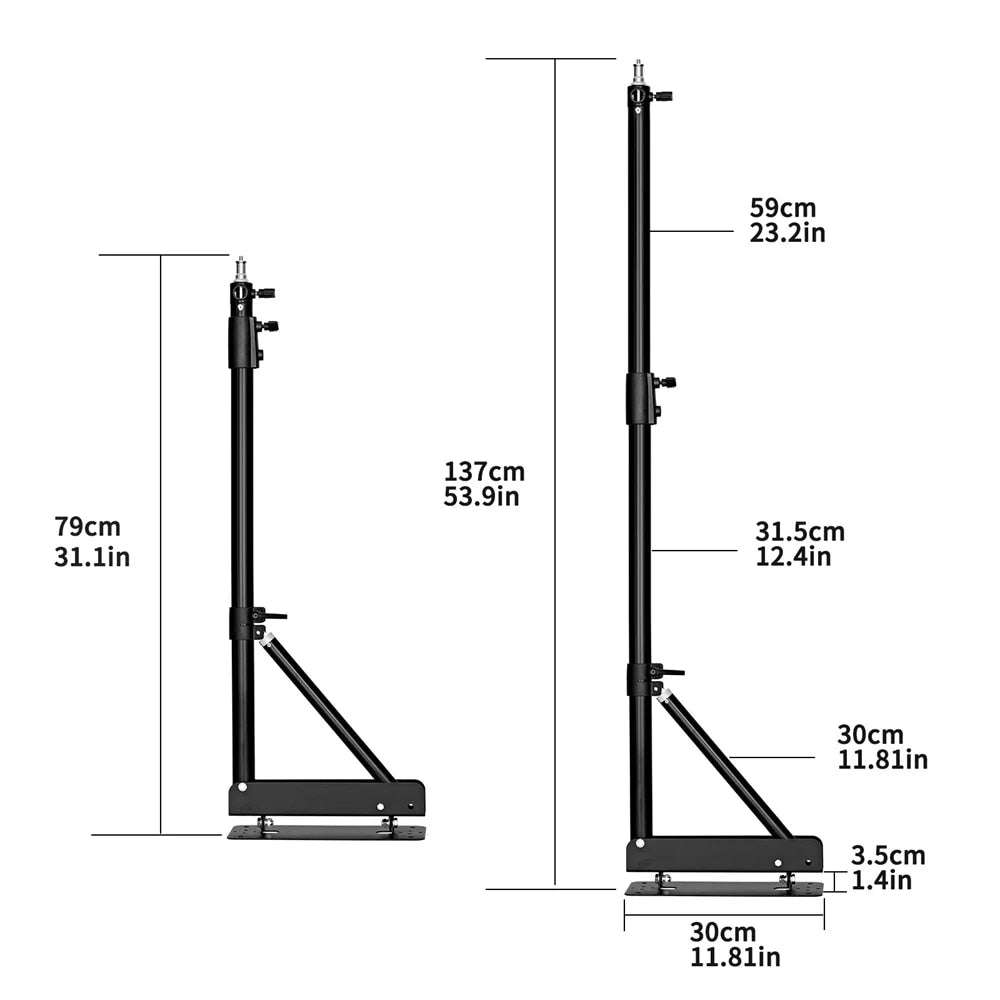170cm 135cm Heavy Wall Mount Boom Arm Projector Bracket for Photography Studio image 1