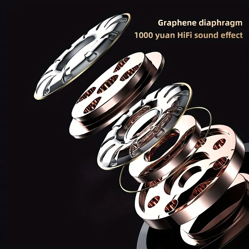 GREATWALL Wireless Headphones TWS Earphones Touch Control Noise Reduction Stere image 5