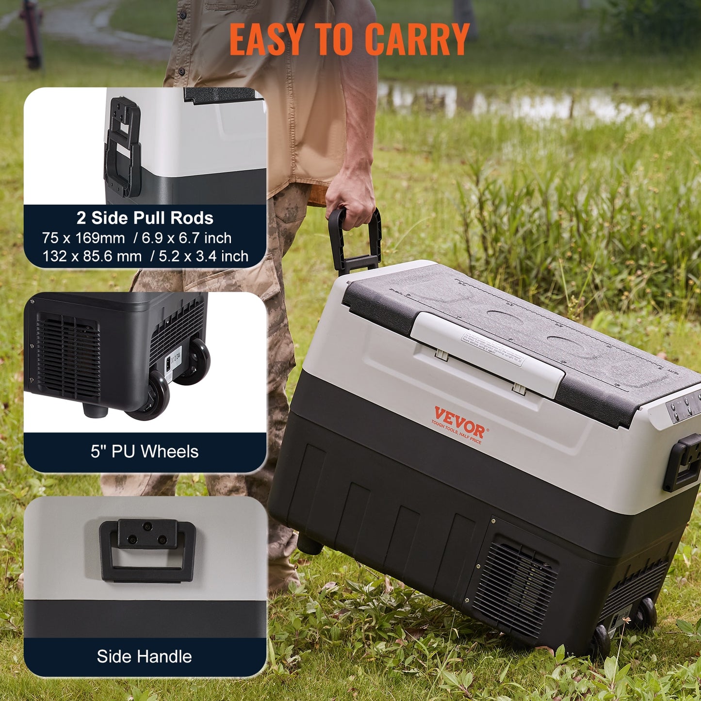 VEVOR 35L 45L 55L Car Refrigerator Mini Fridge Freezer Portable Compressor Cool image 8