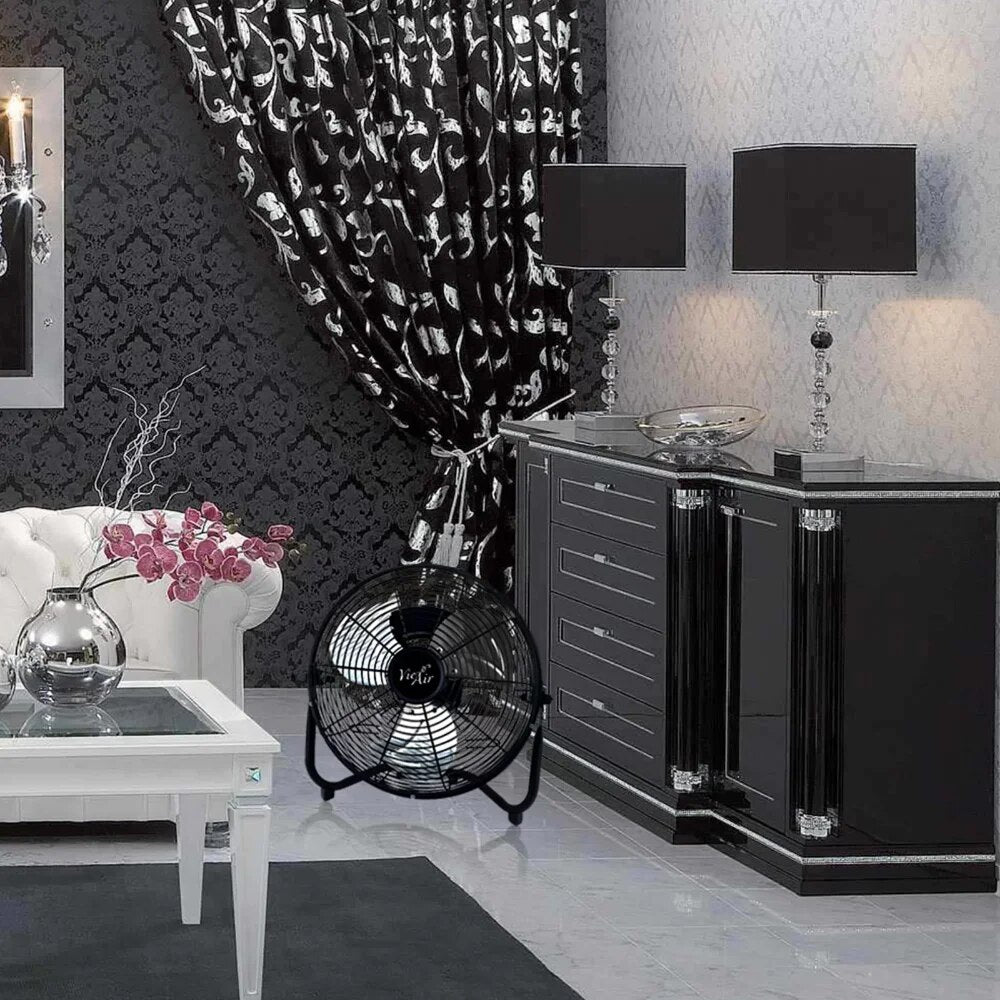 12" High Velocity All Metal Tilting 3 Speed Floor Fan image 4