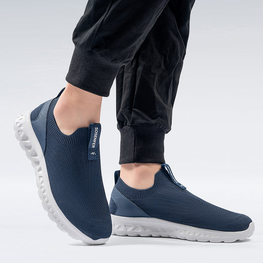2024 Men Walking Shoes Non-Slip Work Casual Slip On Walking Sneaker Lightweight image 0