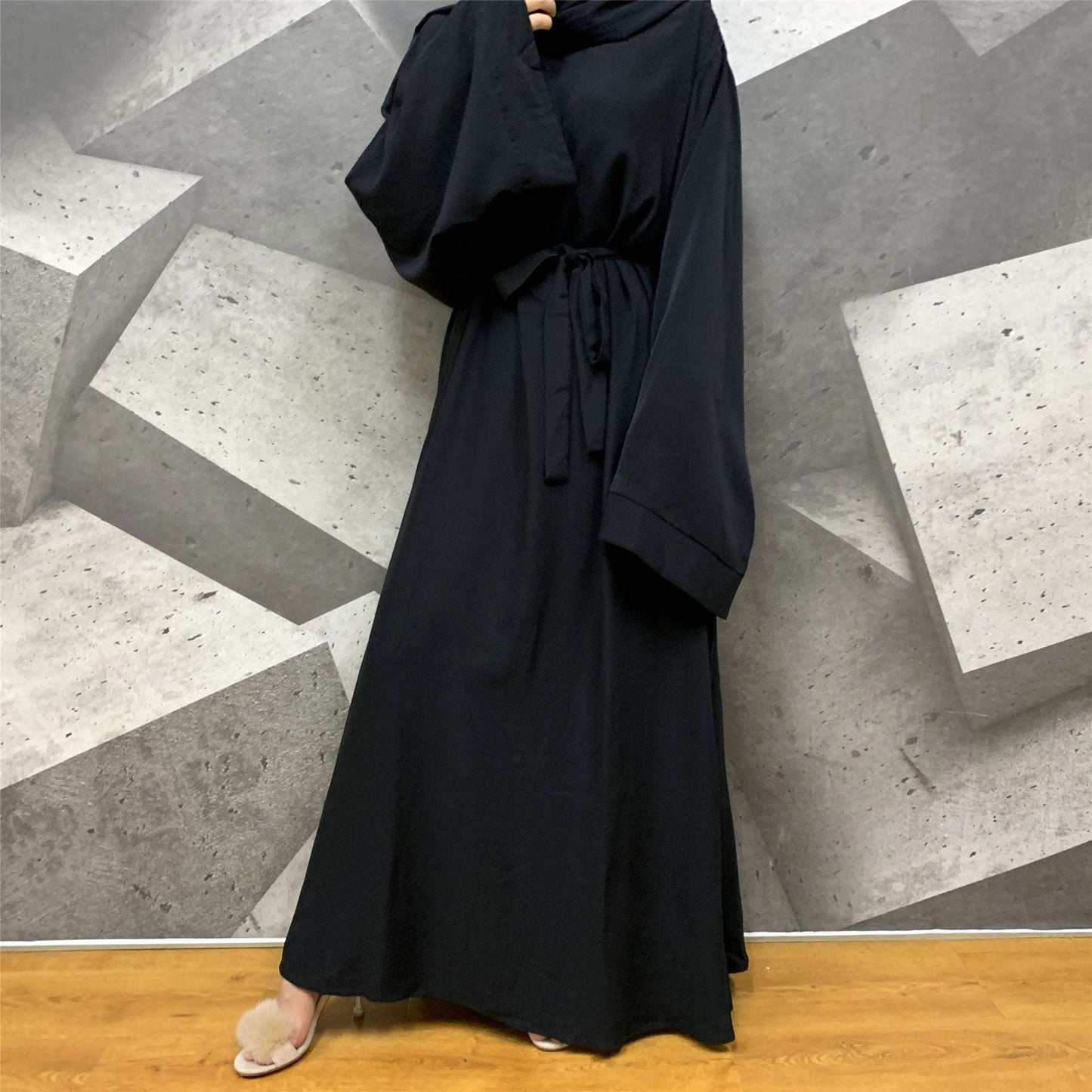 Long Sleeve Dresses For Muslim Women Black Red American Canada Casual Summer Is image 0