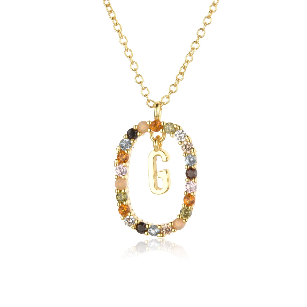 KIKICHICC 925 Sterling Silver Gold Letters E K T Alphabet Initial Long Chain Ne image 5