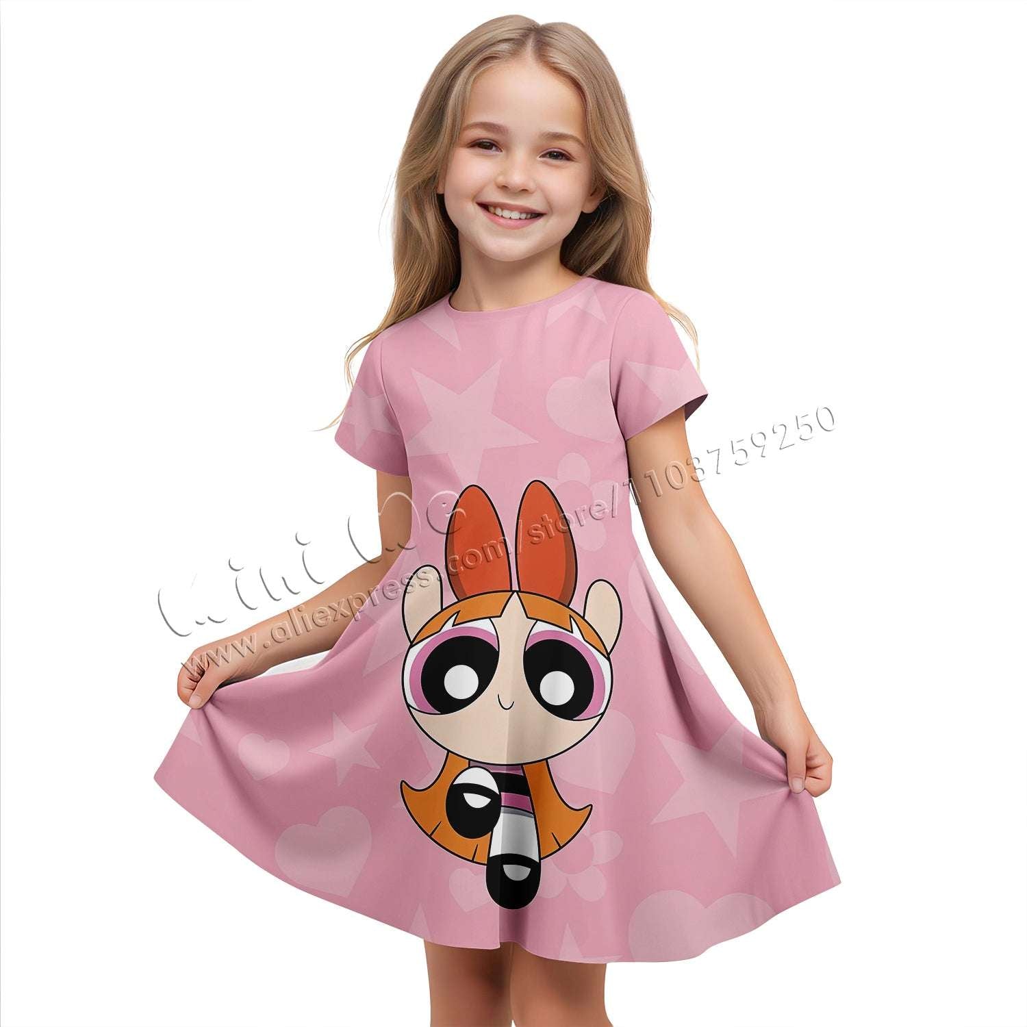 3D Printing Power Girl Suitable for 3-14 Years Old Kids' Dresses Girls' Dress 2 image 3