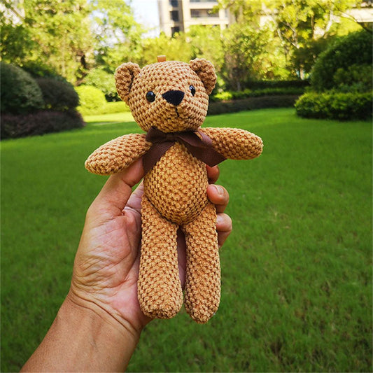 1pcs 15CM Bear Stuffed Plush Toys Baby Cute Dress Key Pendant Pendant Dolls  Bi image 0