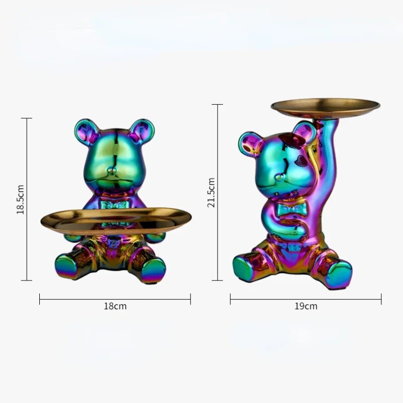 Light luxury ornaments, violent bear dolls small ornaments, living room TV cabi image 10
