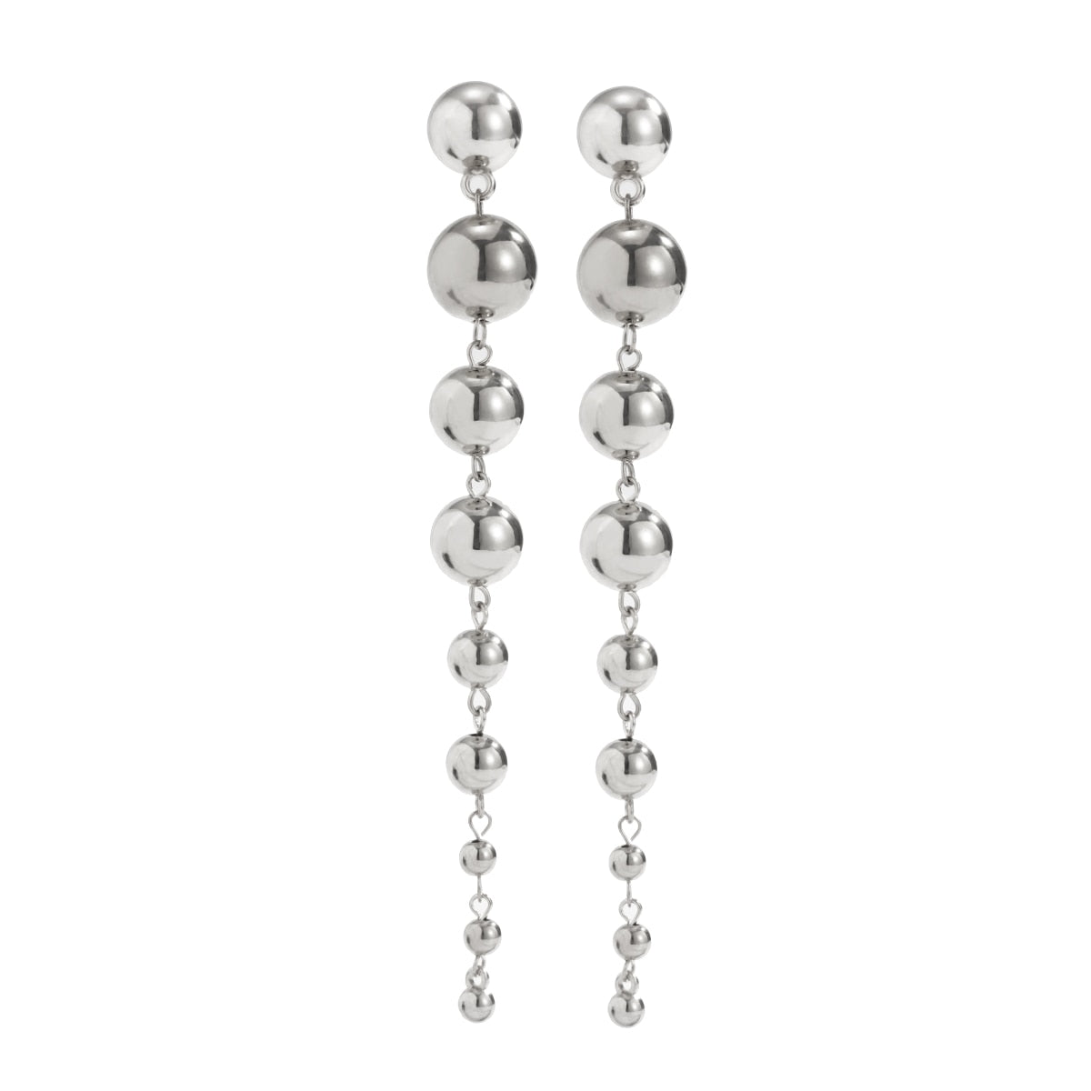 PuRui CCB Material Beads Drop Earrings for Women Fashion Gold Color Irregular B image 7