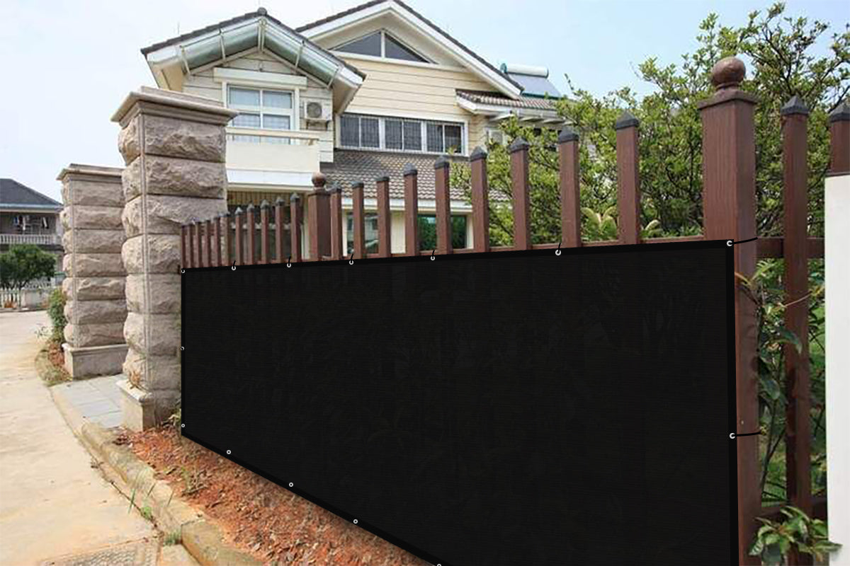 6 ft. x 50 ft. Privacy Fence Screen 90% Blockage Shade Temporary Fencing for Wa image 3