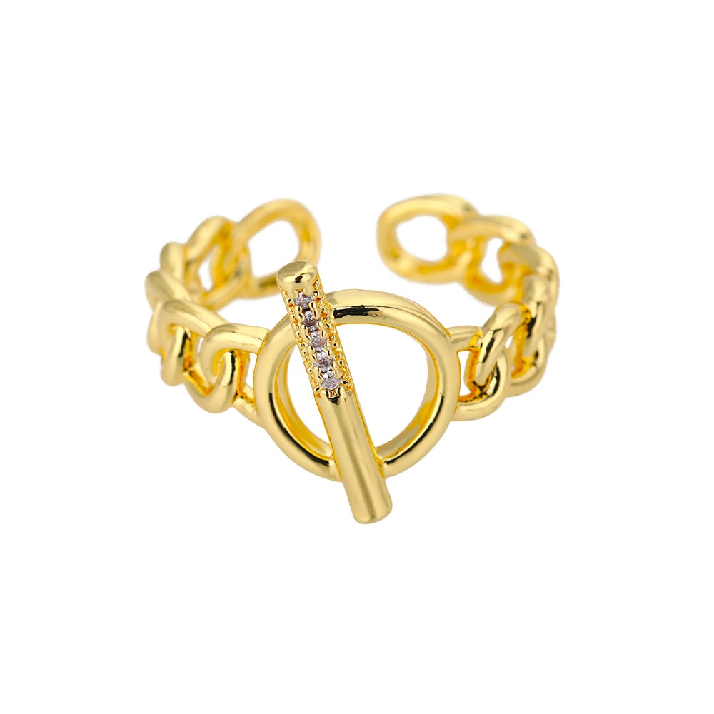 48 Style Women Stainless Steel Rings Gold Color Hollow Out Geometric Open Ring  image 18