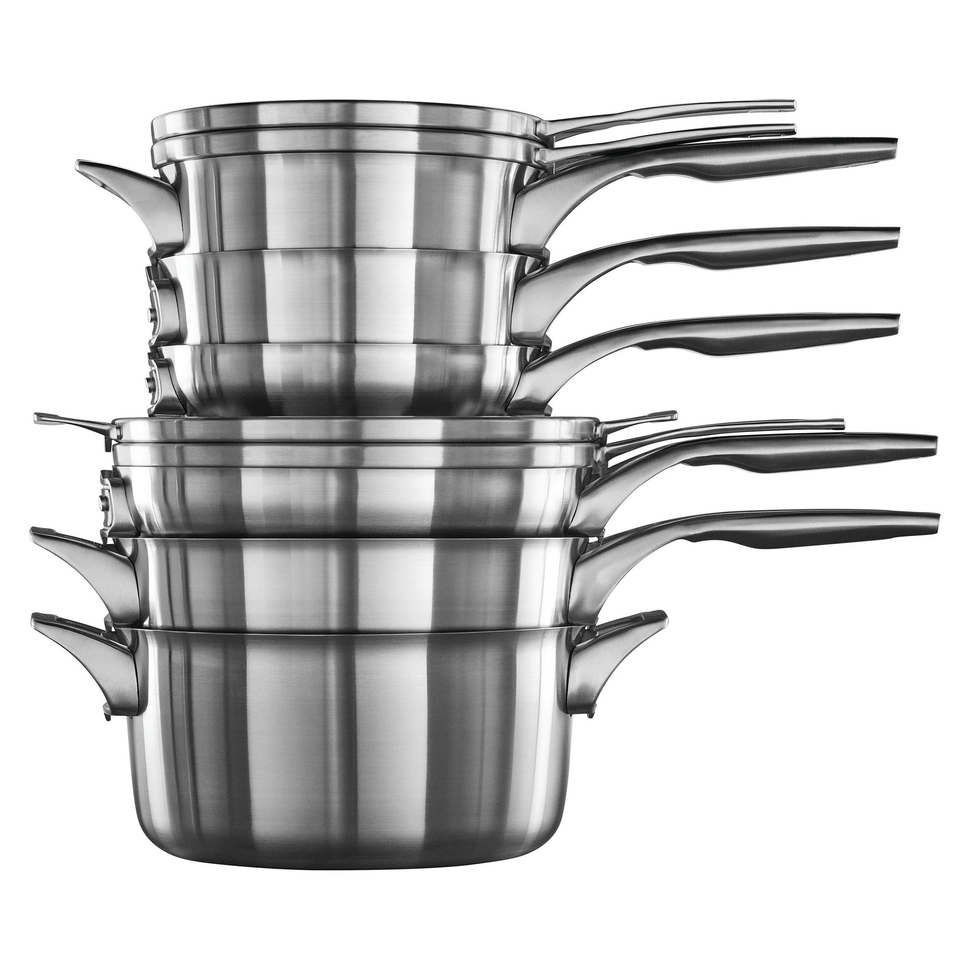 Calphalon Premier 10-piece Stainless Steel Space Saving Cookware image 1