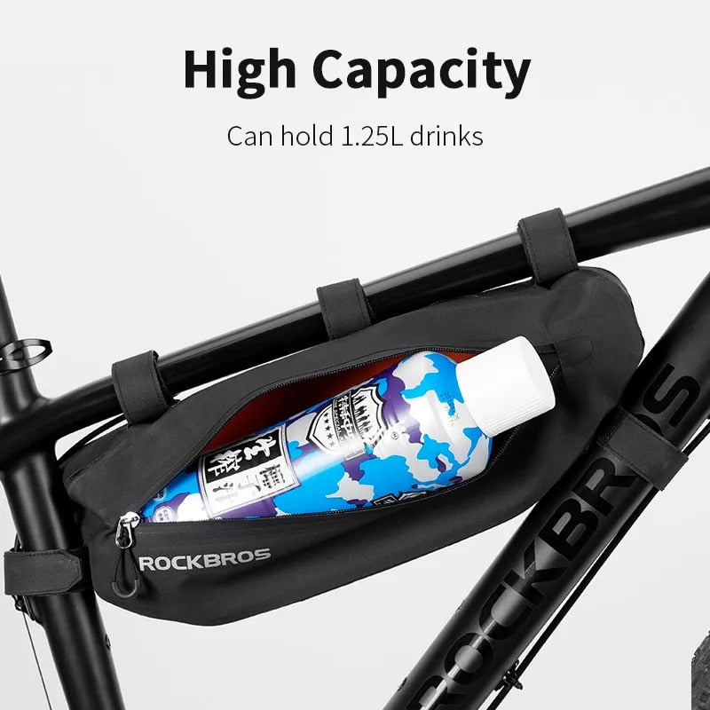 ROCKBROS Cycling Bicycle Bags Top Tube Front Frame Bag Waterproof MTB Road Tria image 6