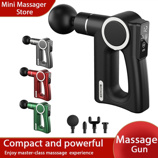 Mini Fascia Gun Vibration Massage Portable Small Massager Muscle Relaxation Bod image 0