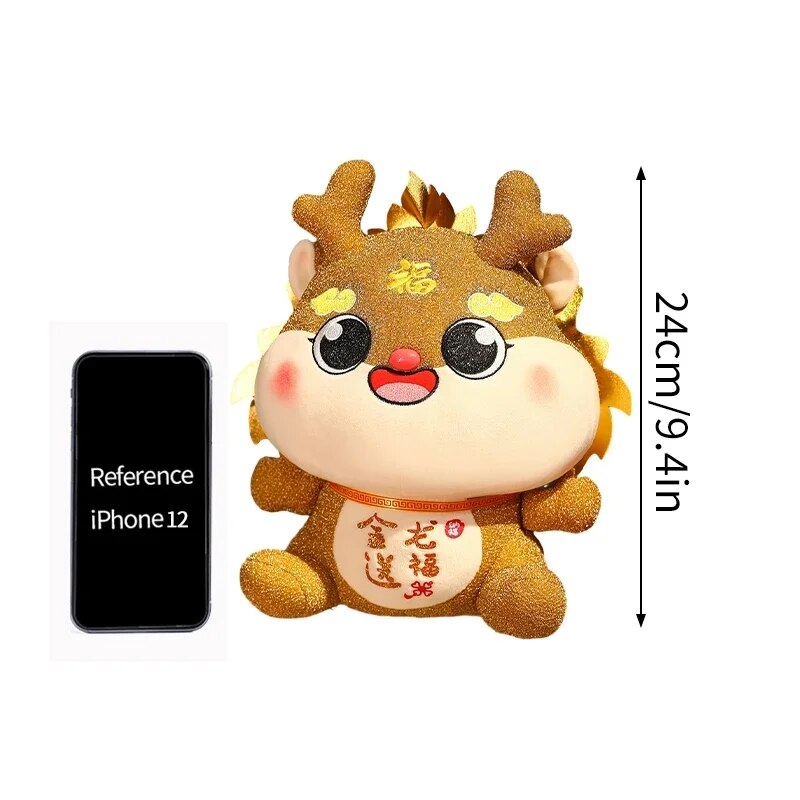 Chinese Lunar New Year Decoration 2024 Kawaii Dragon Plush Dolls Spring Festiva image 21