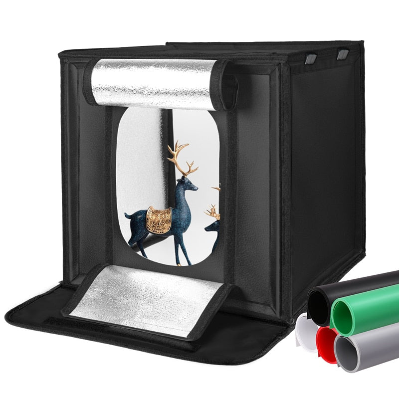 Photo Studio Box Portable Lightbox Tabletop Shooting PVC Backdrop Tent Photogra image 3