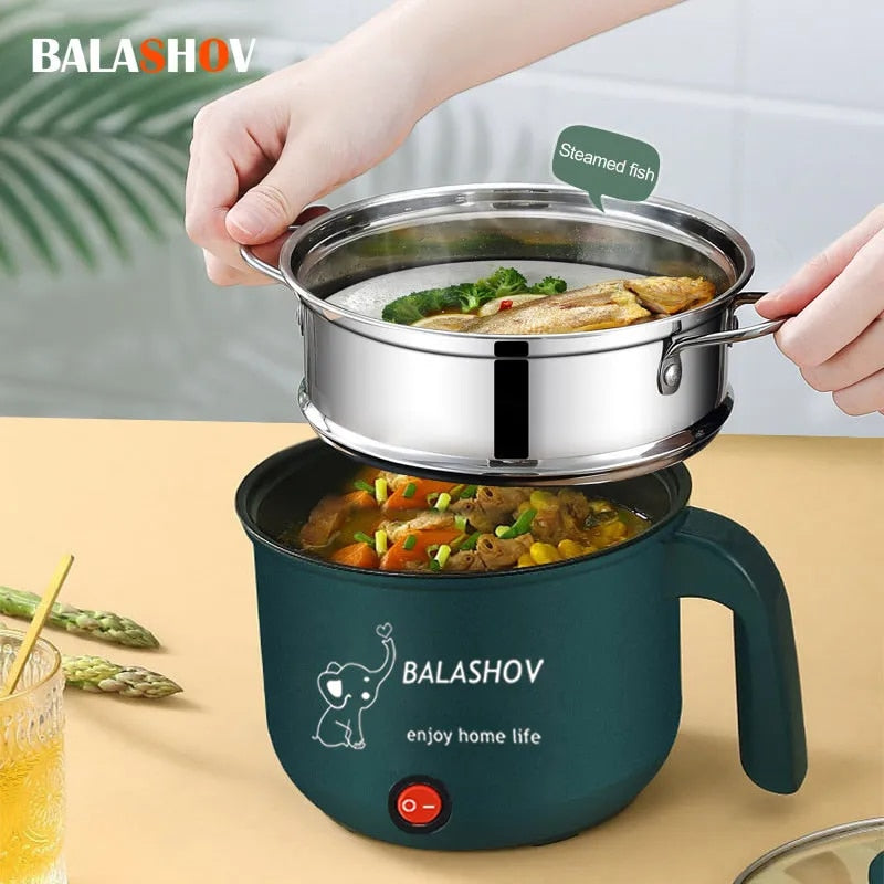 Mini Electric Cooker Non-stick Cooking 1-2 People Single/Double Hot Pot steamer image 1