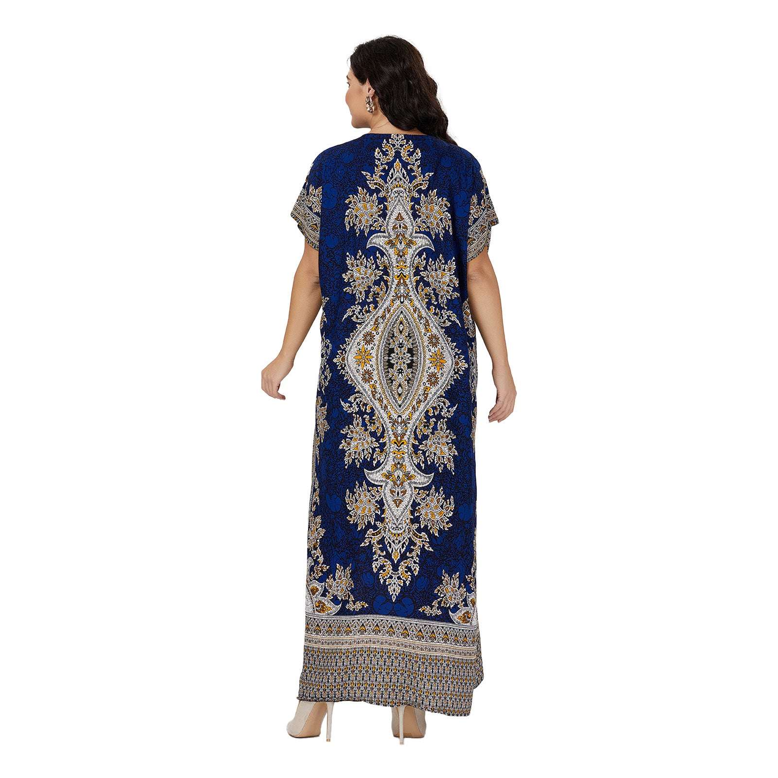 PlusSize Moroccan Traditional Dress Abaya For Women's Kaftan African Beach Dash image 10