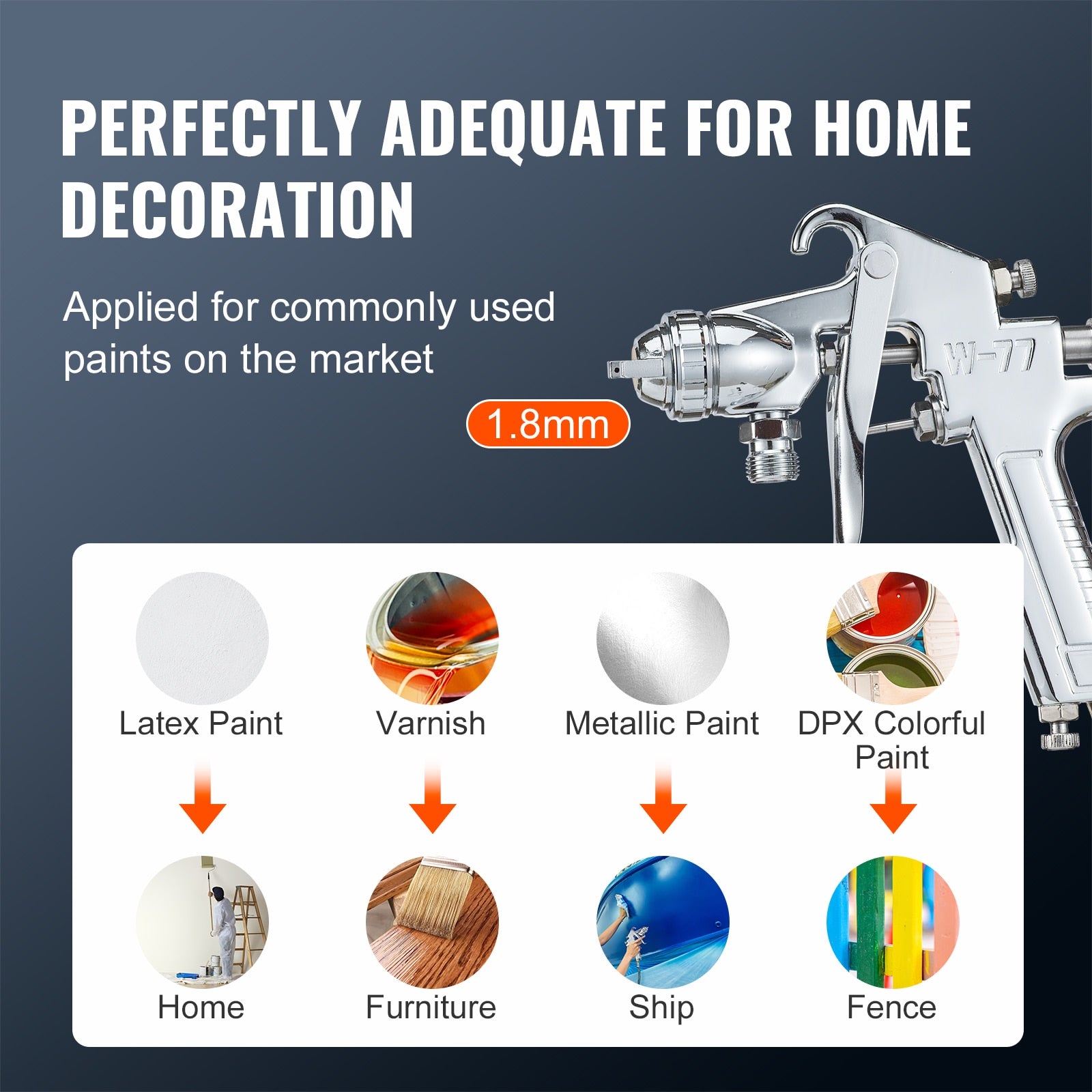 VEVOR 2L/0.5gal Spray Paint Pressure Pot Tank Lightweight Air Paint Pressure Po image 2