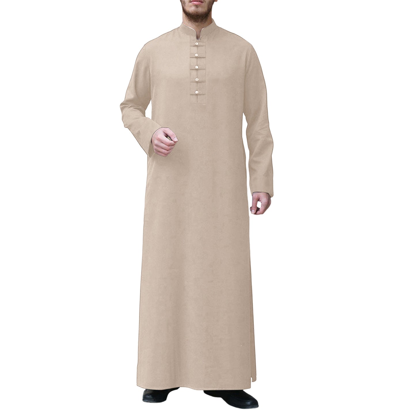 Muslim Robe Men Jubba Thobe Saudi Arabia Kaftan Pour Homme Musulman Abaya Qamis image 3