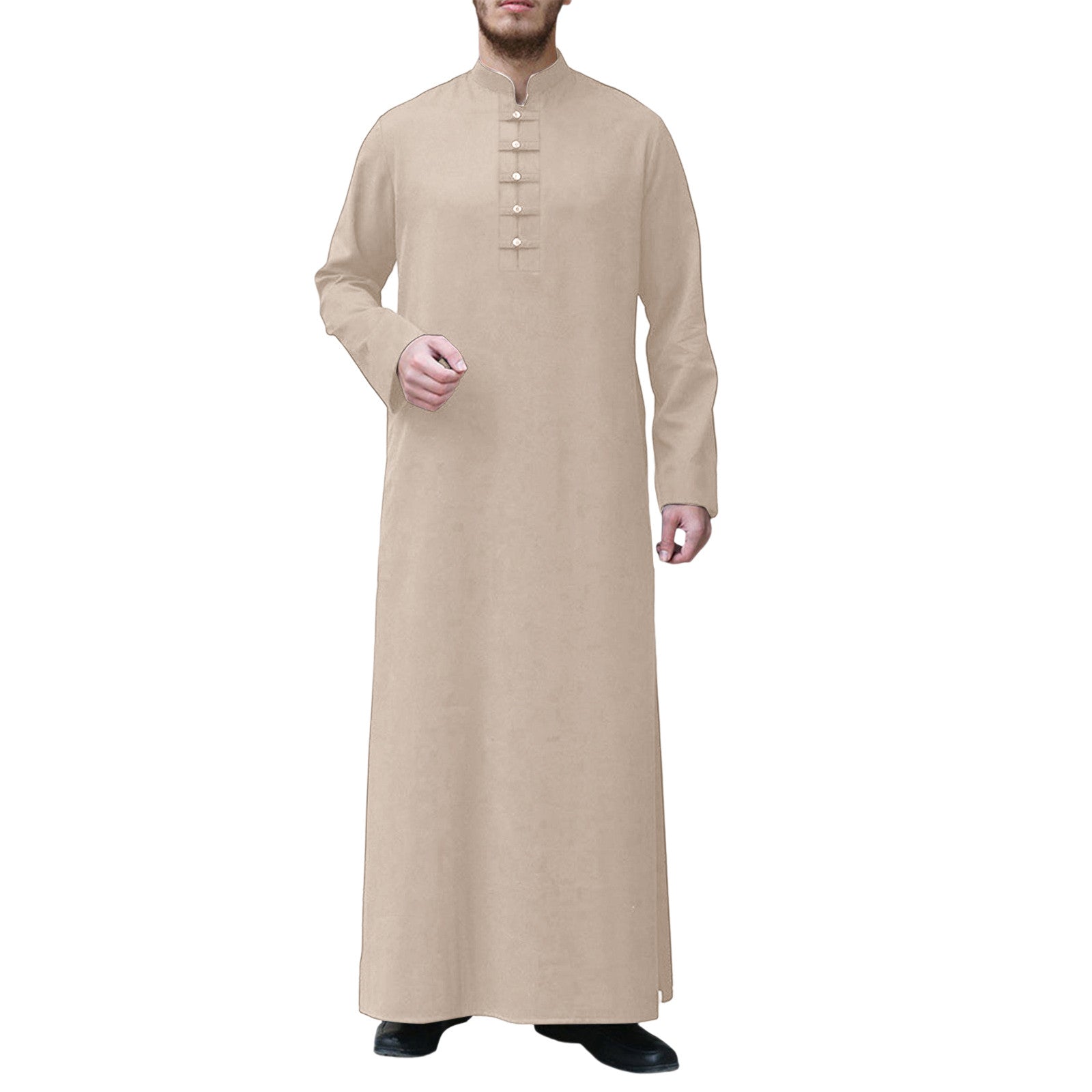 Muslim Robe Men Jubba Thobe Saudi Arabia Kaftan Pour Homme Musulman Abaya Qamis image 3