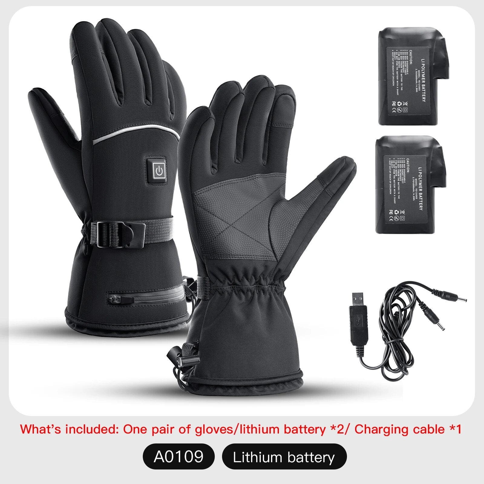 Waterproof Heated Rechargeable Gloves Electric Heated Gloves Thermal Heat Glove image 3