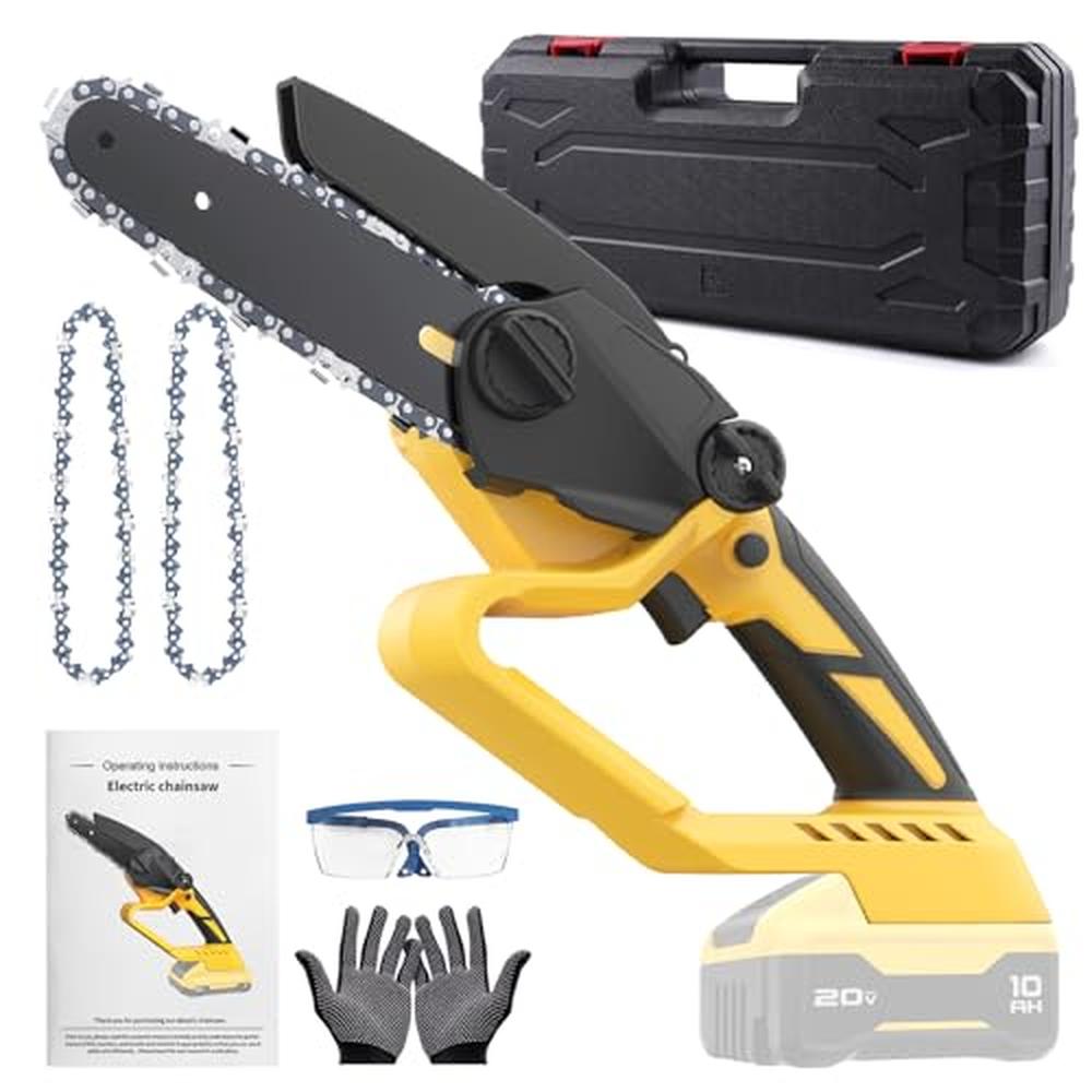 6 Inch Cordless Mini Chainsaw Dewalt 20V Max Battery Powerful Motor Easy Instal image 1
