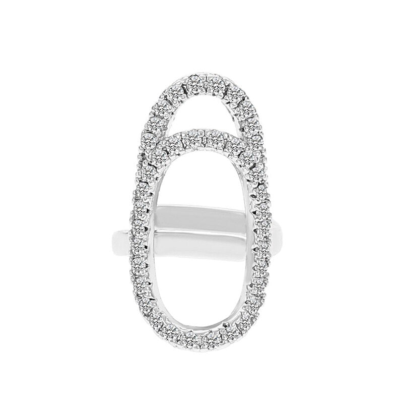 New In 2023 Luxury Nail Photo Ring Gold Silver Plated Phalanx Fashion Finger Ma image 5