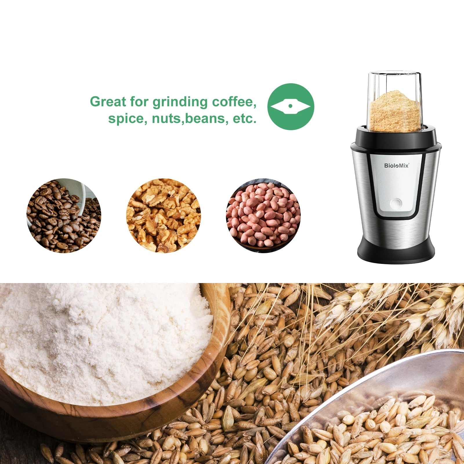 BioloMix 3-in-1 Multifunctional Food Processor 700W Portable Juicer Blender Per image 6