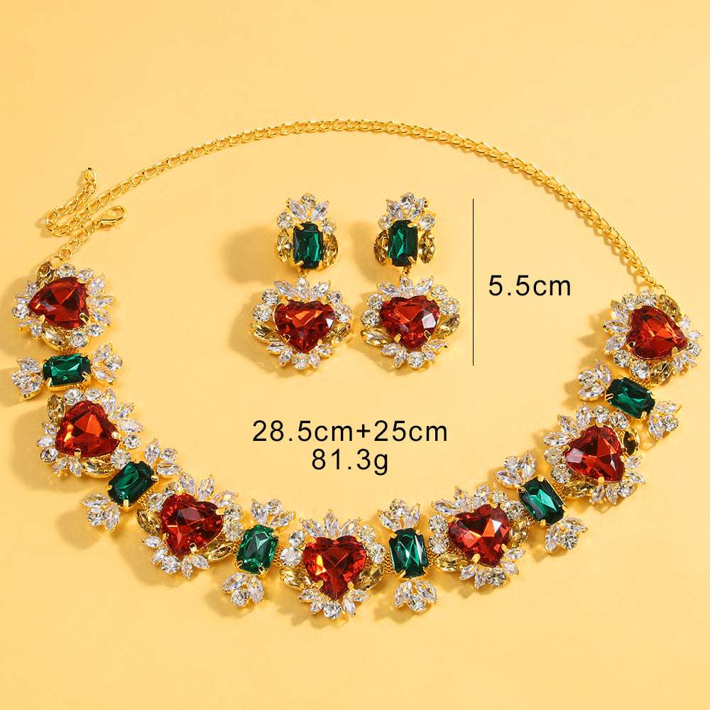 Stonefans Baroque Crystal Large Jewelry Set African Wedding Accessories Fashion image 2