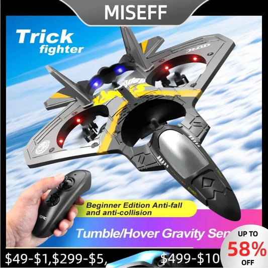 V17 RC Remote Control Airplane 2.4G Remote Control Fighter Hobby Plane Glider A image 0