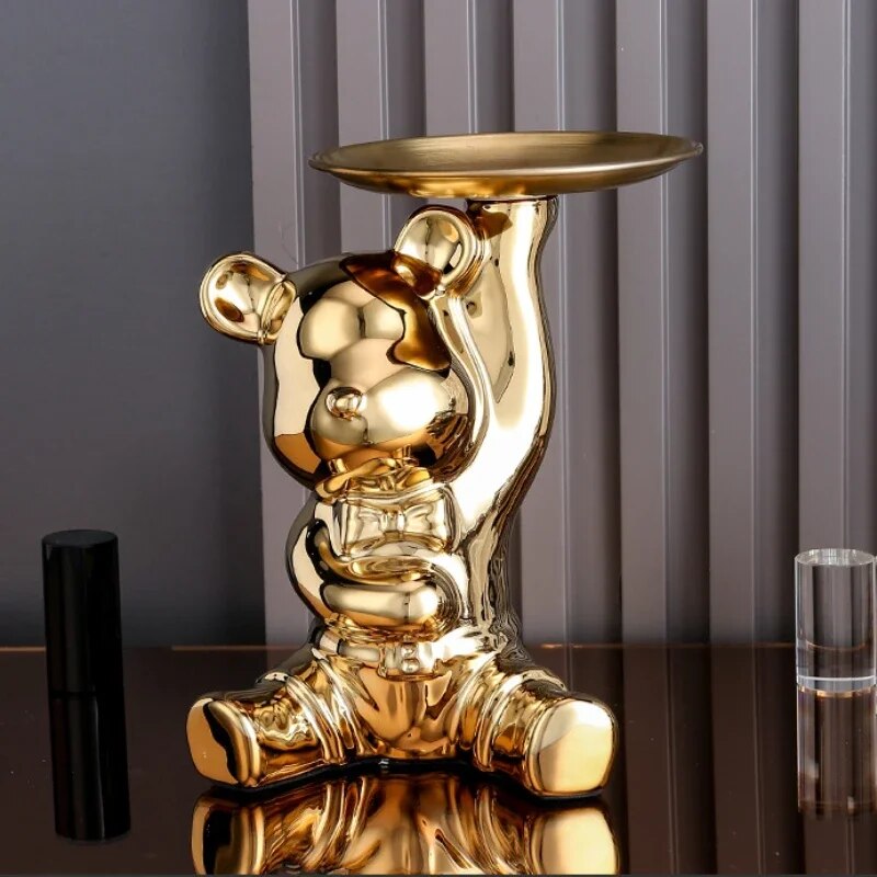 Light luxury ornaments, violent bear dolls small ornaments, living room TV cabi image 6