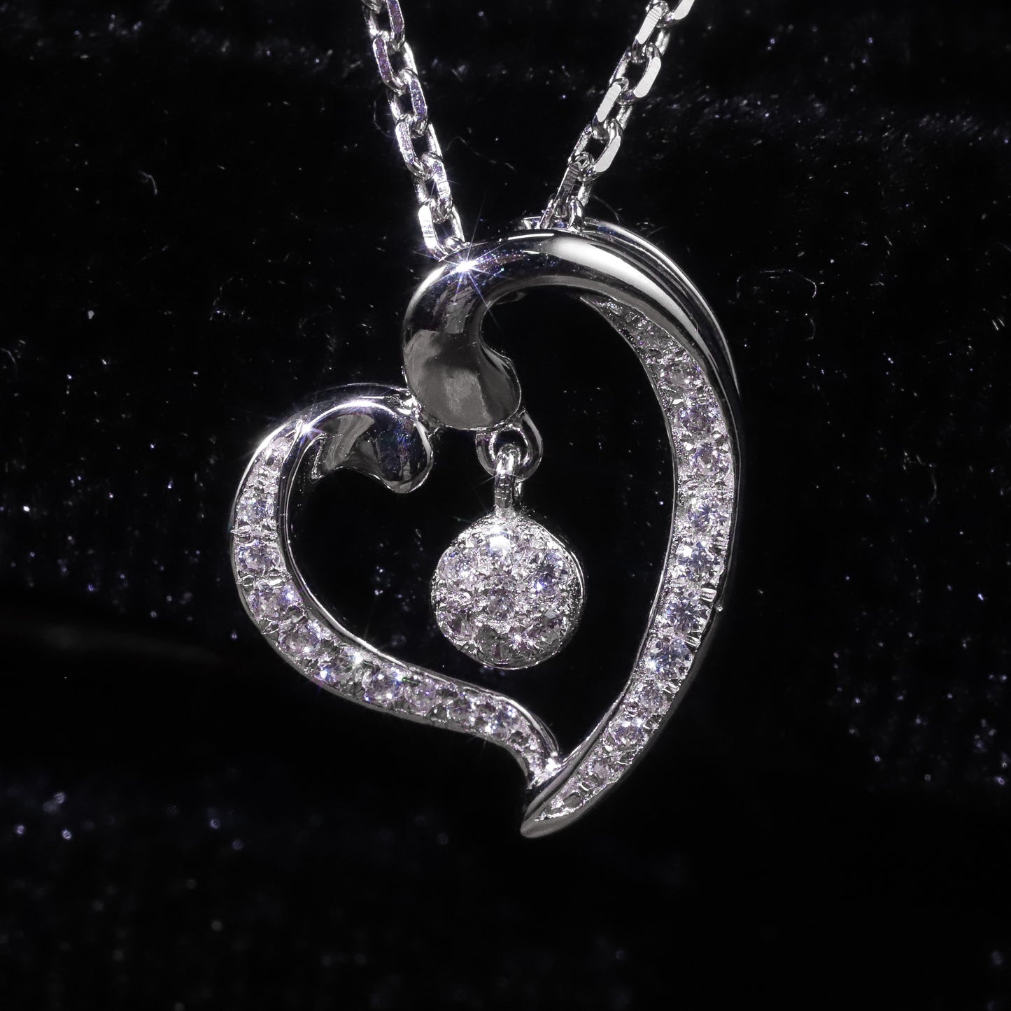 GEM'S BALLET Fine Gold Jewelry Natural Real Heart Diamond 9K 10K 14K 18K Solid image 8