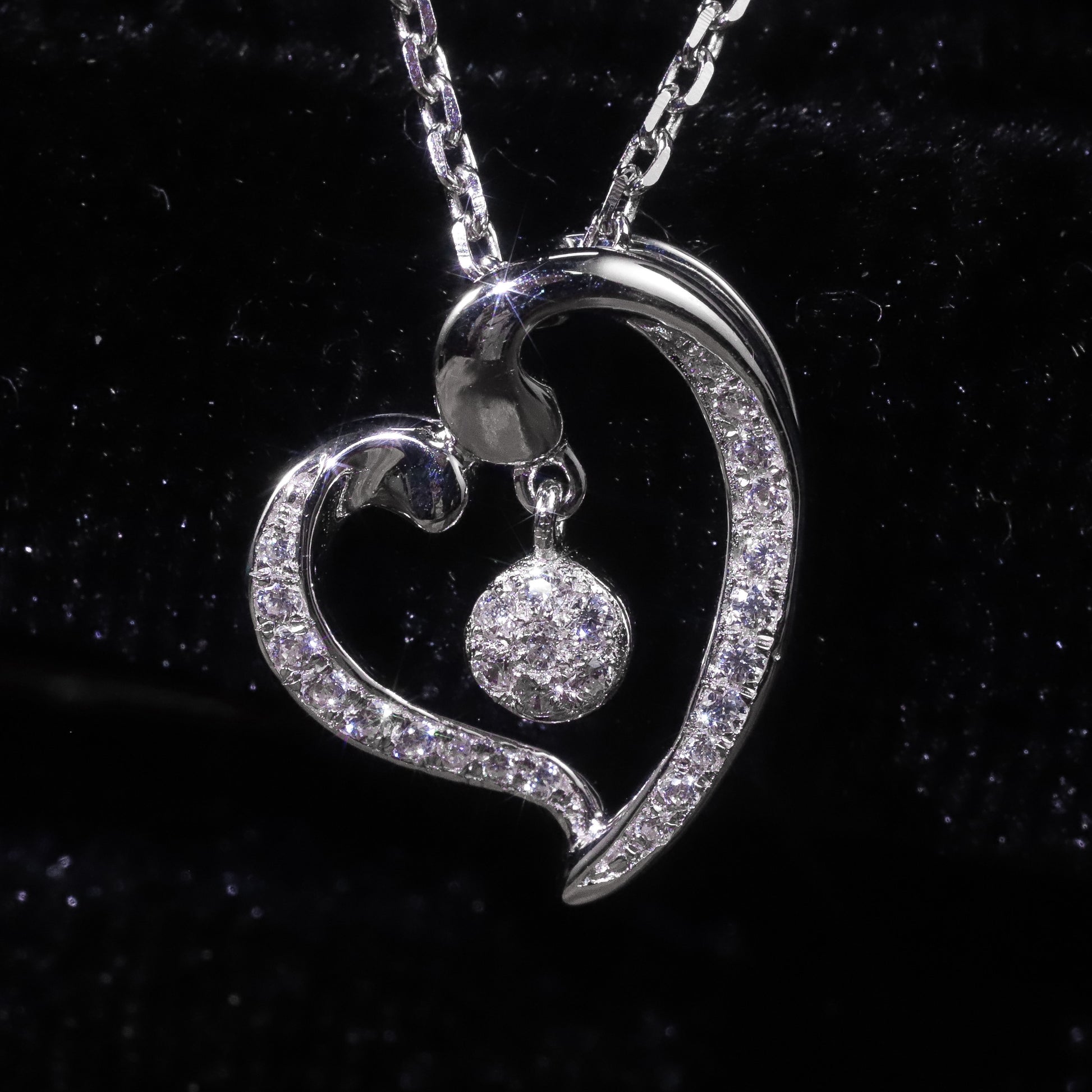 GEM'S BALLET Fine Gold Jewelry Natural Real Heart Diamond 9K 10K 14K 18K Solid image 8