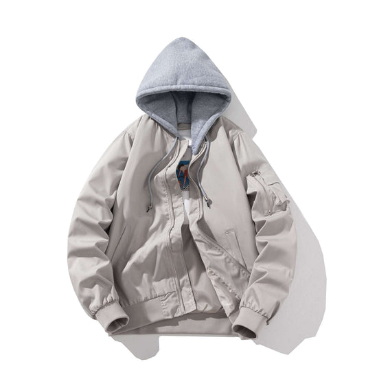 Men Bomber Jacket Autumn Winter Pilot Jacket Women Fashion Solid Baseball Coat  image 0