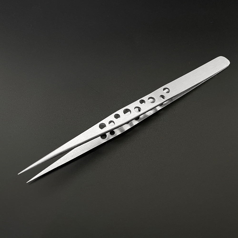Industrial Tweezers Electronics Anti-static Curved Straight Tip Precision Stain image 6